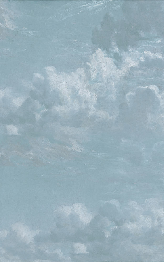 Avezano Blue Sky and White Clouds Oil Painting Style Photography Backdrop-AVEZANO